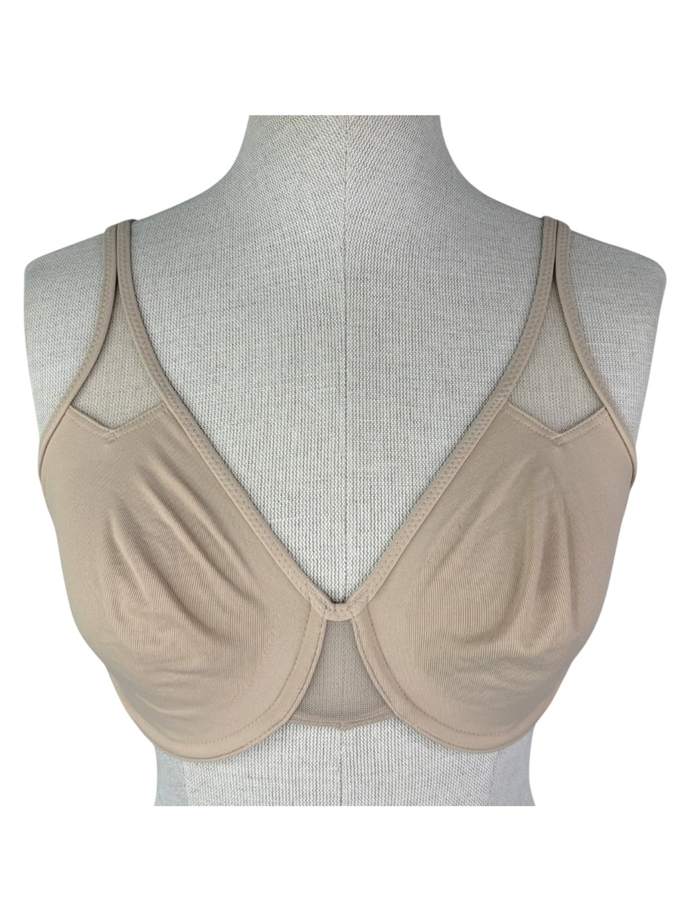 Wacoal Body By Wacoal Seamless Underwire Bra sz 34D * Neutral Beige Nude Tan